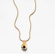 欧美INS风品质水滴项链轻奢小众叠戴镀18K金锁骨项链项链饰品批发